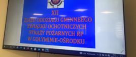 Zjazd Oddziału Gminnego Związku Ochotniczych Straży Pożarnych w Gołyminie-Ośrodku