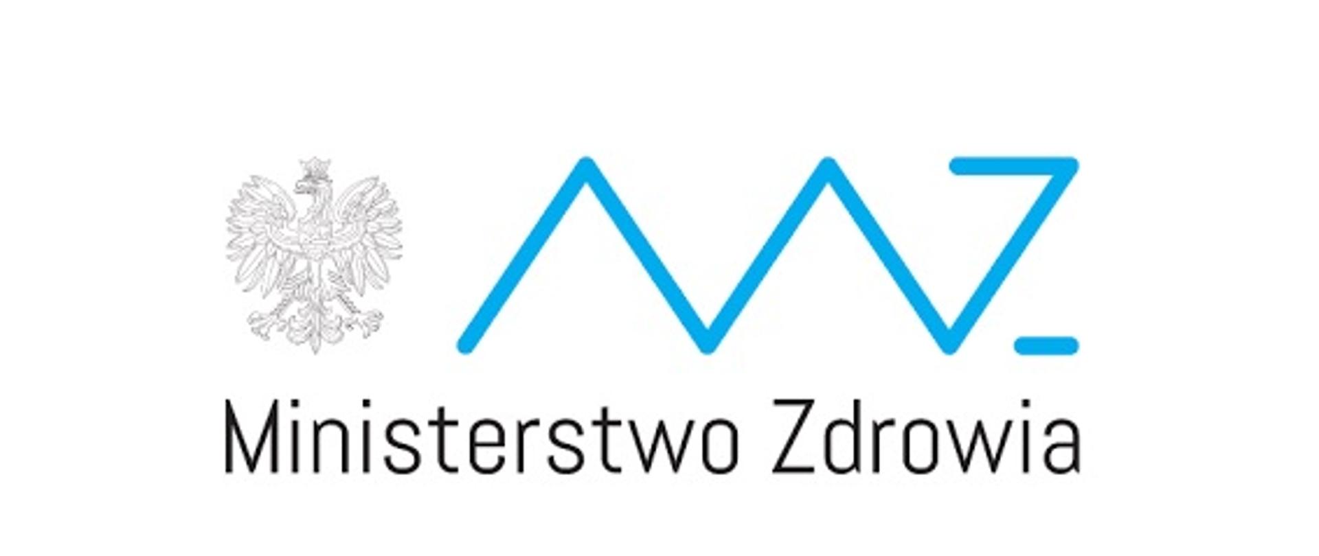 Logo Ministerstwa Zdrowia - orzełek i znak graficzny MZ