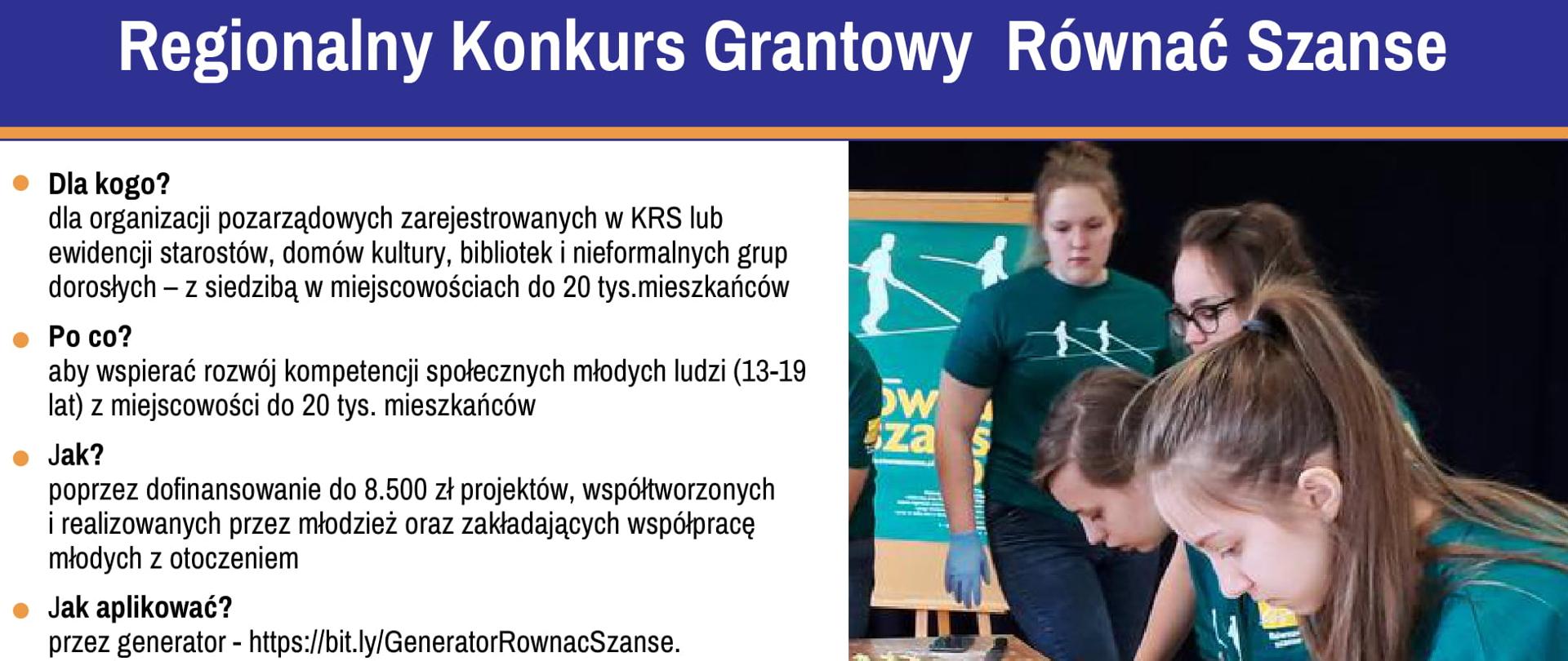Regionalny Konkurs Grantowy Równać Szanse