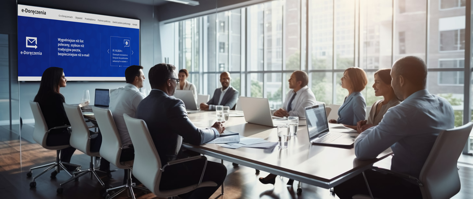 Konsultacje z przedstawicielami samorządu i Poczty Polskiej S.A. w sprawie e-Doręczeń