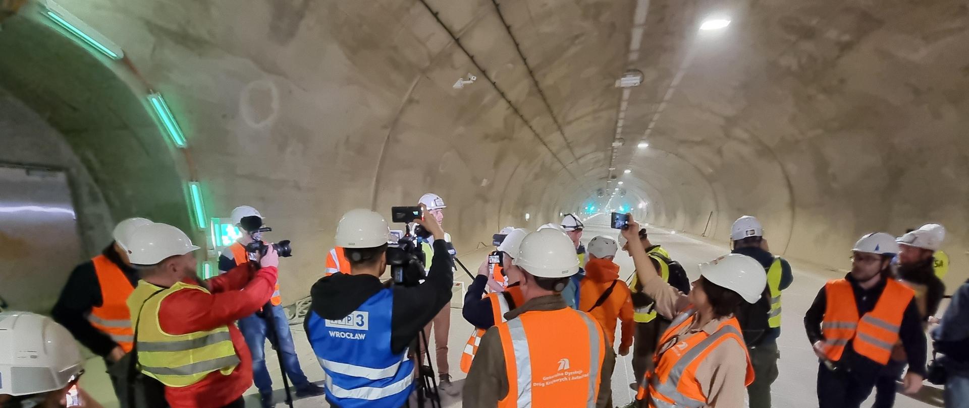 wyjazd studyjny - dziennikarze na S3 odc. Bolków - Kamienna Góra