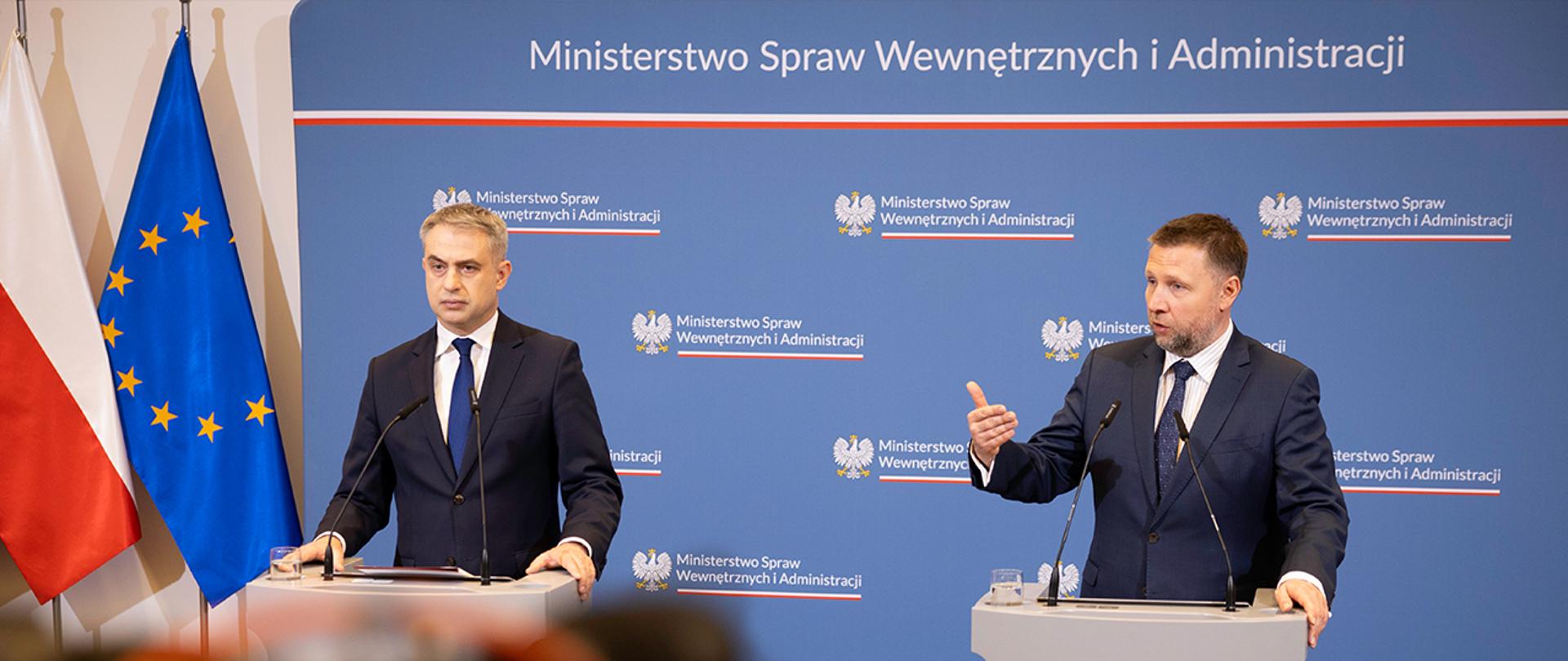 Konferencja prasowa w MSWiA