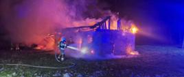 Pożar budynku gospodarczego w miejscowości Wrzesina