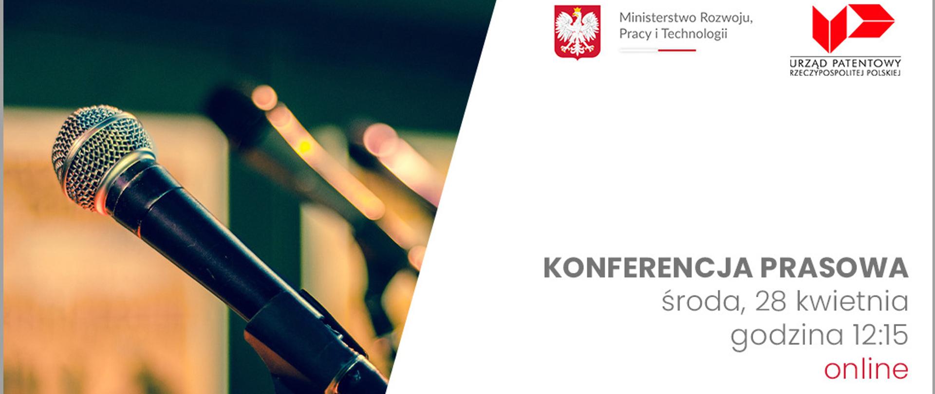 Konferencja wicepremiera Jarosława Gowina i rezes Urzędu Patentowego RP Edyta Demby-Siwek.