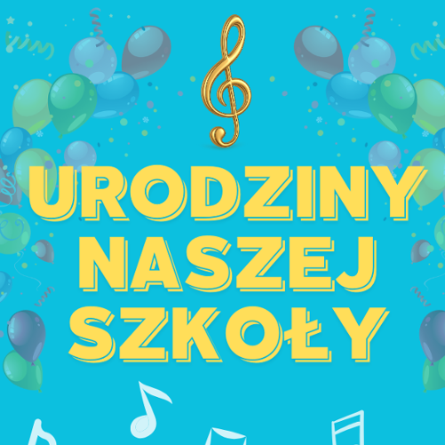 Urodziny naszej szkoły, na zdjęciu tort