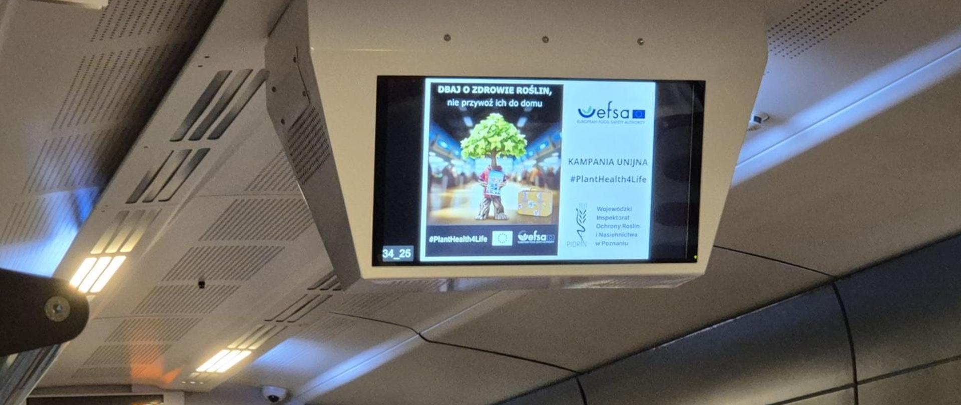 Kampania #PlantHealth4Life na ekranach pociągów Kolei Wielkopolskich