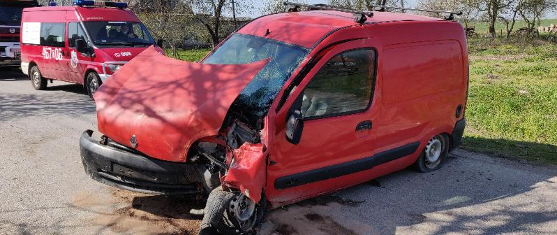 Wypadek drogowy - Domaszkowice