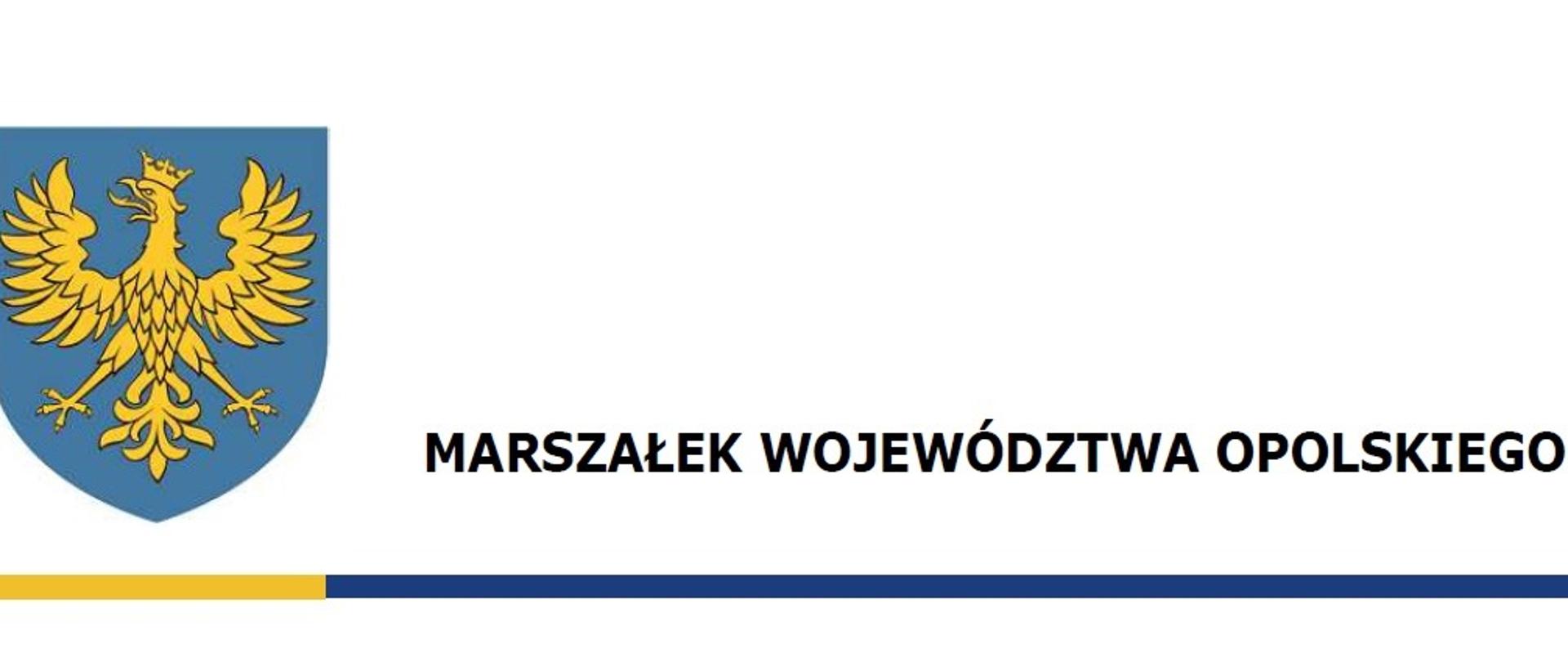 Godło marszałka - napis Marszałek Wojewódzwta Opolskiego