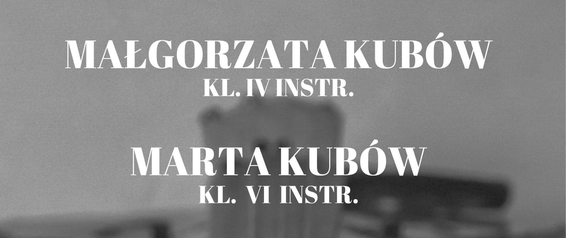Na szarym tle grafika skrzypiec, od góry tekst: Koncert uczniów PSM II stopnia w Nysie z klasy skrzypiec Janusza Gajownika, Małgorzata Kubów, Marta Kubów, Agnieszka Jagla-Kubów, 18 marca 2024 r i 20 marca 2024 r. Aula PSM w Głubczycach