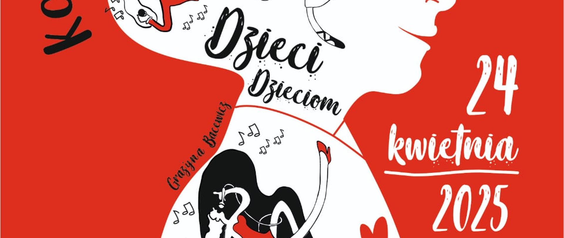 Grafika Koszalińskiego Forum Kultury, postać Grażyny Bacewicz.