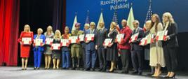 President of the Republic of Poland Mr. Andzej Duda with representatives of Polonia organizations who were honored with flags at Copernicus Center.