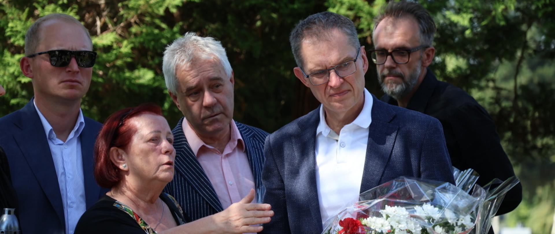 Andrzej Poczobut w towarzystwie działaczy polskich organizacji