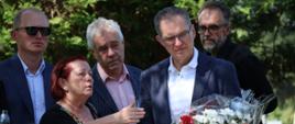 Andrzej Poczobut w towarzystwie działaczy polskich organizacji