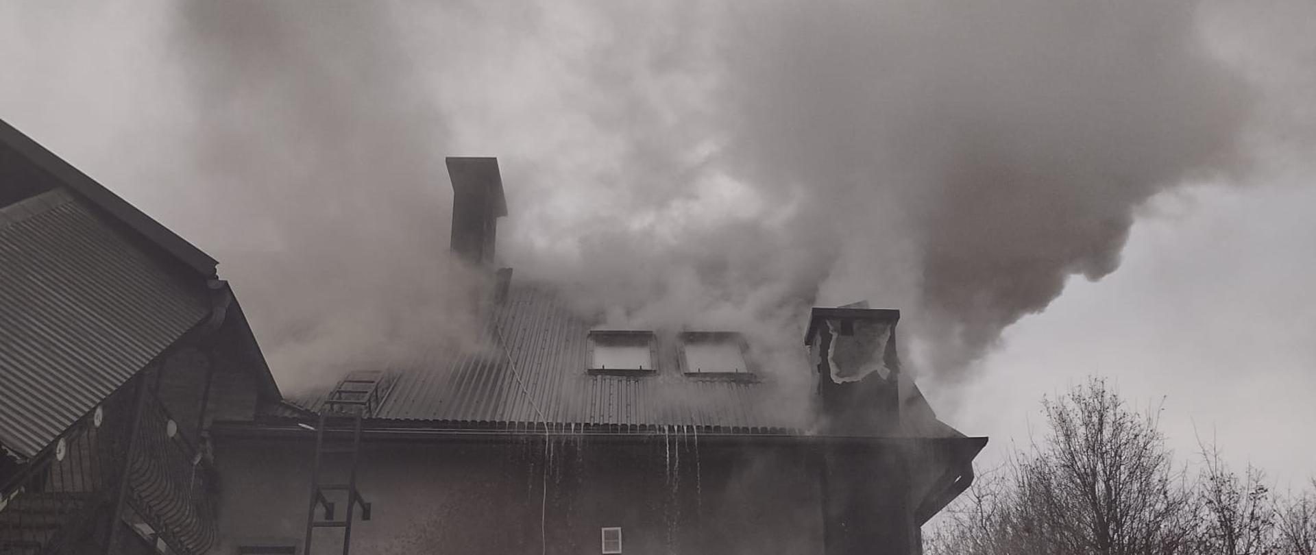 Pożar budynku mieszkalnego w Sułkowicach