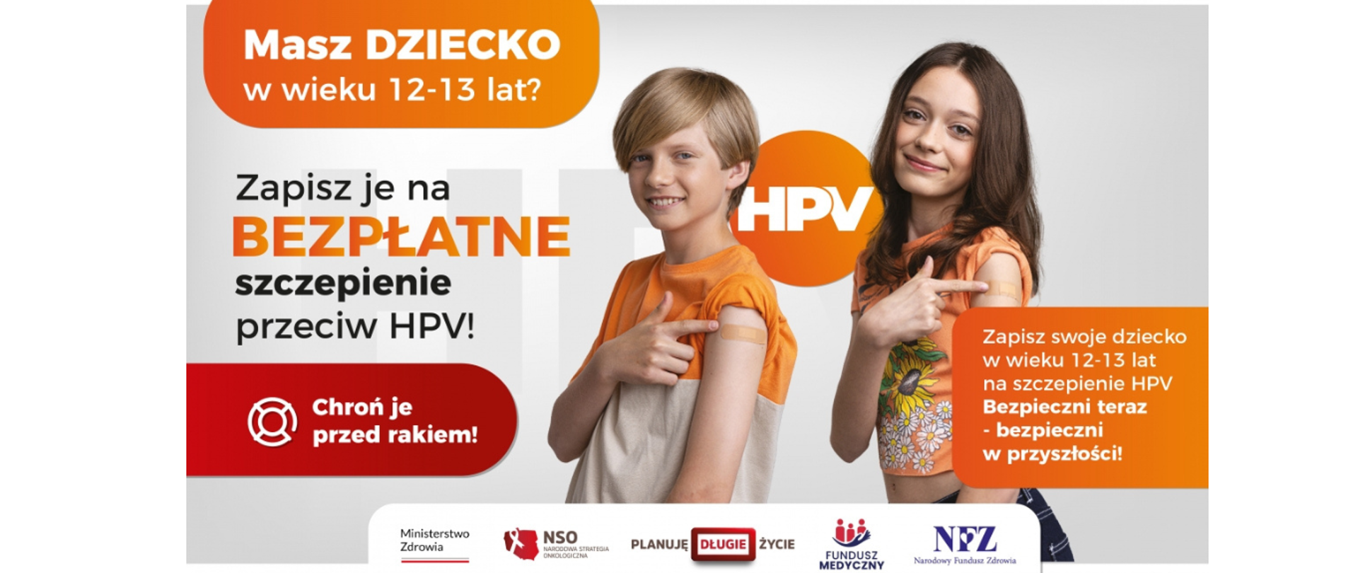 Bezpłatne szczepienie dzieci przeciw HPV
