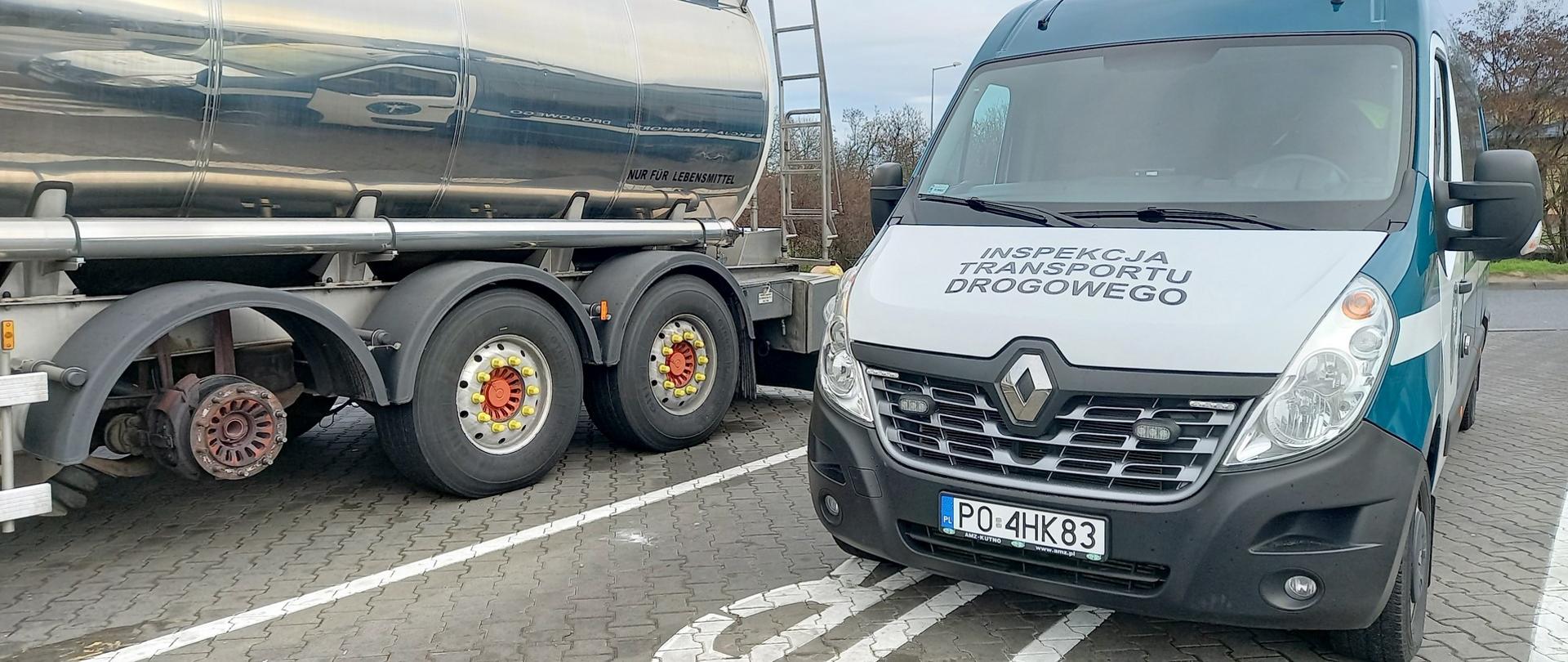 Naczepa cysterna nie miała jednego koła