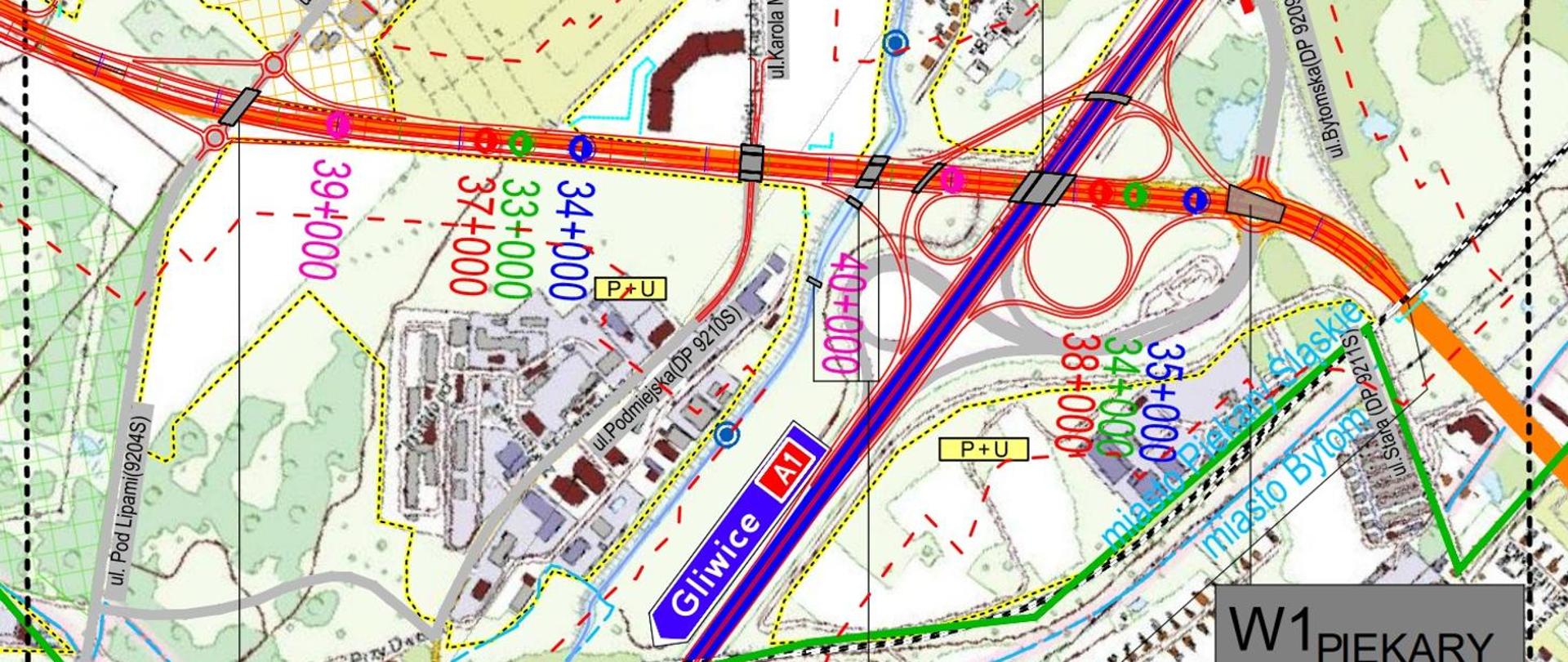 mapa z oznaczeniem inwestycji