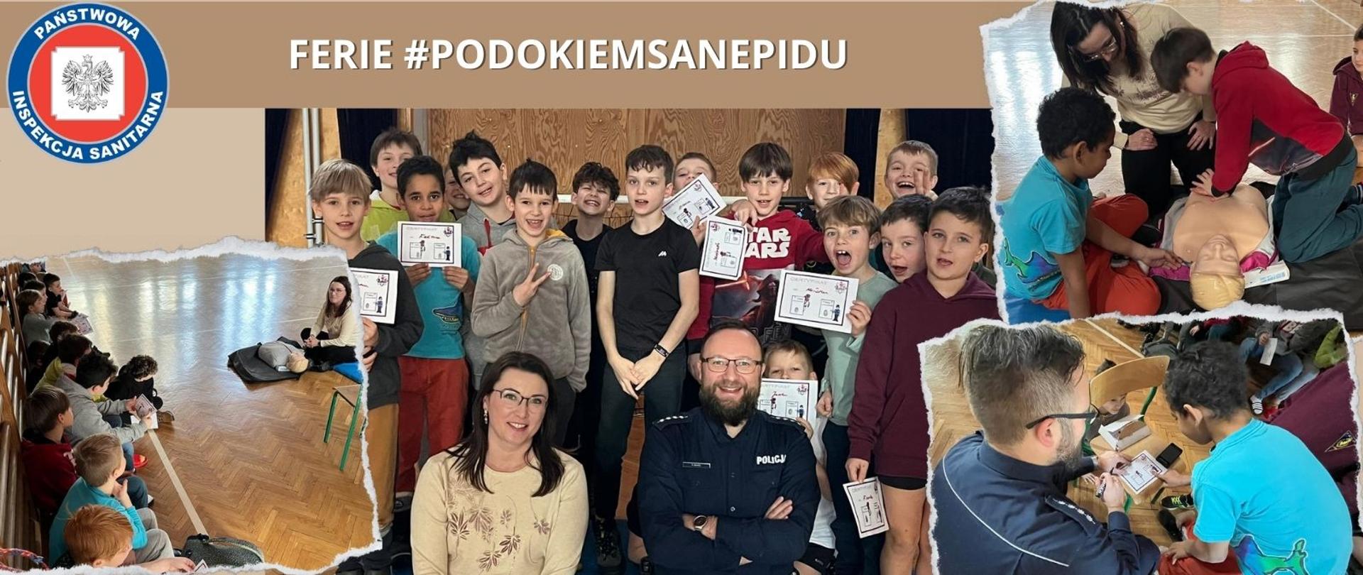 prelekcja oraz warsztaty I pomocy, dzieci 