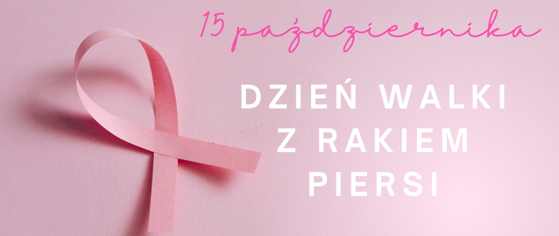 Różowa wstążka na różowym tle