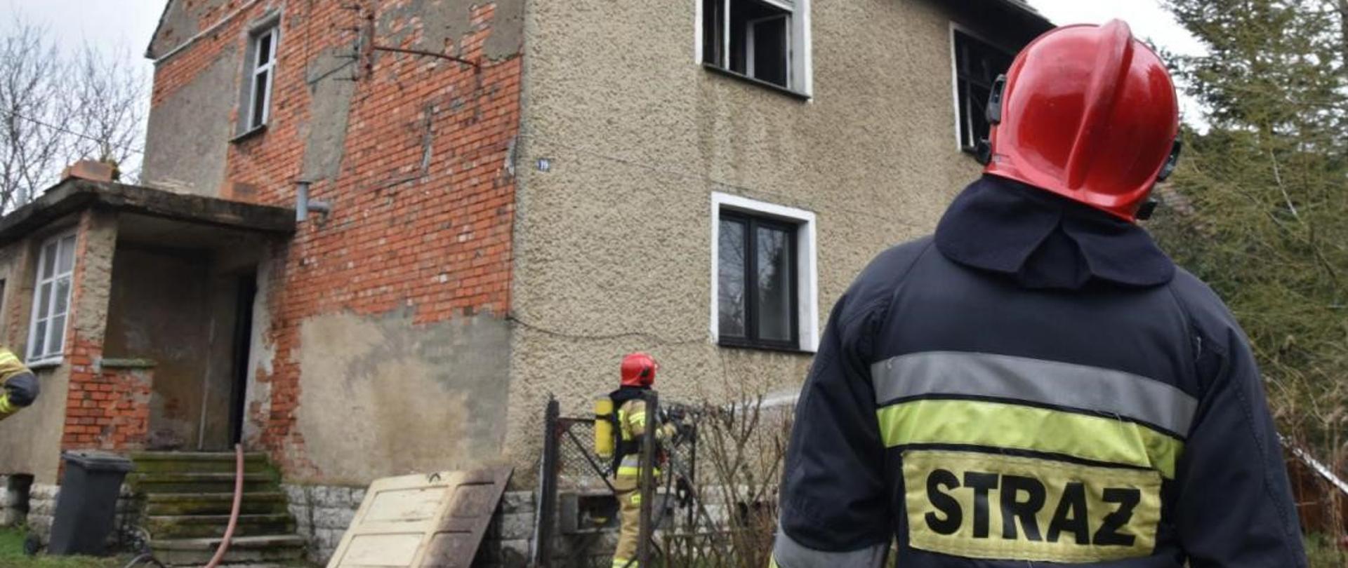 Pożar mieszkania w Piławie Górnej