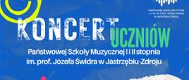 plakat z napisem Koncert 21.04.2026 17:30