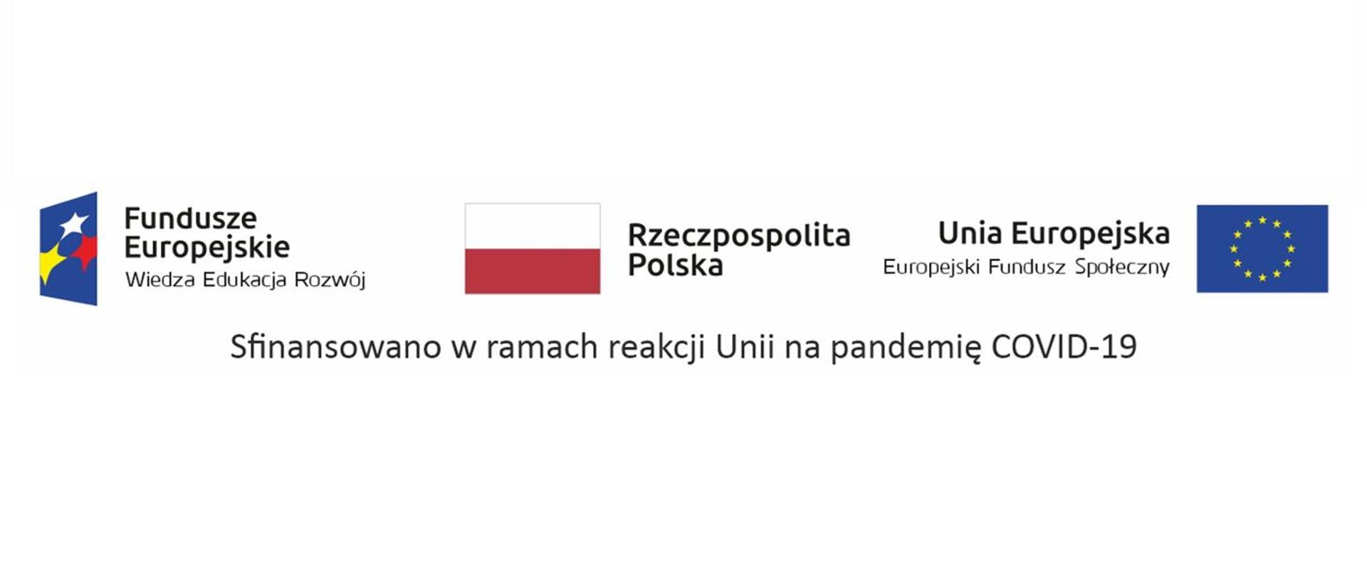 Zdjęcie przedstawia logo funduszy europejskich niebieska flaga z 3 gwiazdkami w kolorach białym, żółtym i czerwonym, flaga polski biało-czerwona i flaga unii europejskiej.