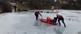 Ćwiczenia z ratownictwa lodowego w Kaniowie