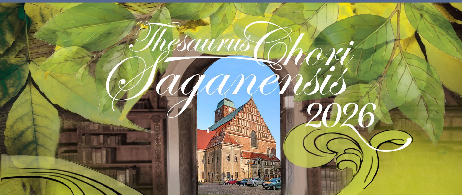 Na zielonym tle, w centralnej części zdjęcie kościoła pod wezwaniem Wniebowzięcia Najświętszej Maryi Panny w Żaganiu. W centralnej części nazwa zespołu: Cappella Viridimontana, niżej na brązowych poziomych paskach nazwy wykonawców oraz program koncertu. Na dole, na białym pasku logotypy partnerów projektu.