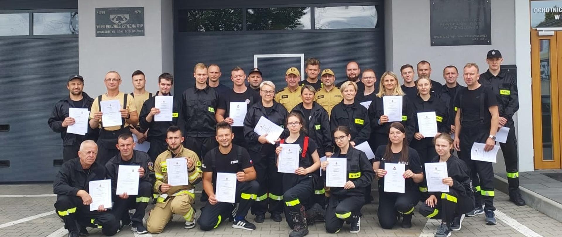 Zakończenie Szkolenia podstawowego strażaka ratownika Ochotniczych Straży Pożarnych
