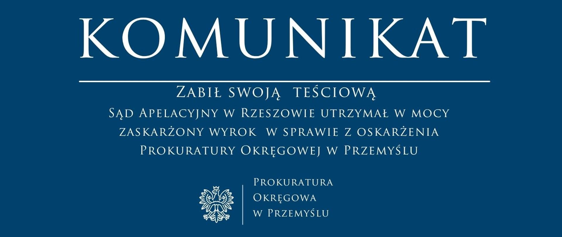 Zabił swoją teściową 
