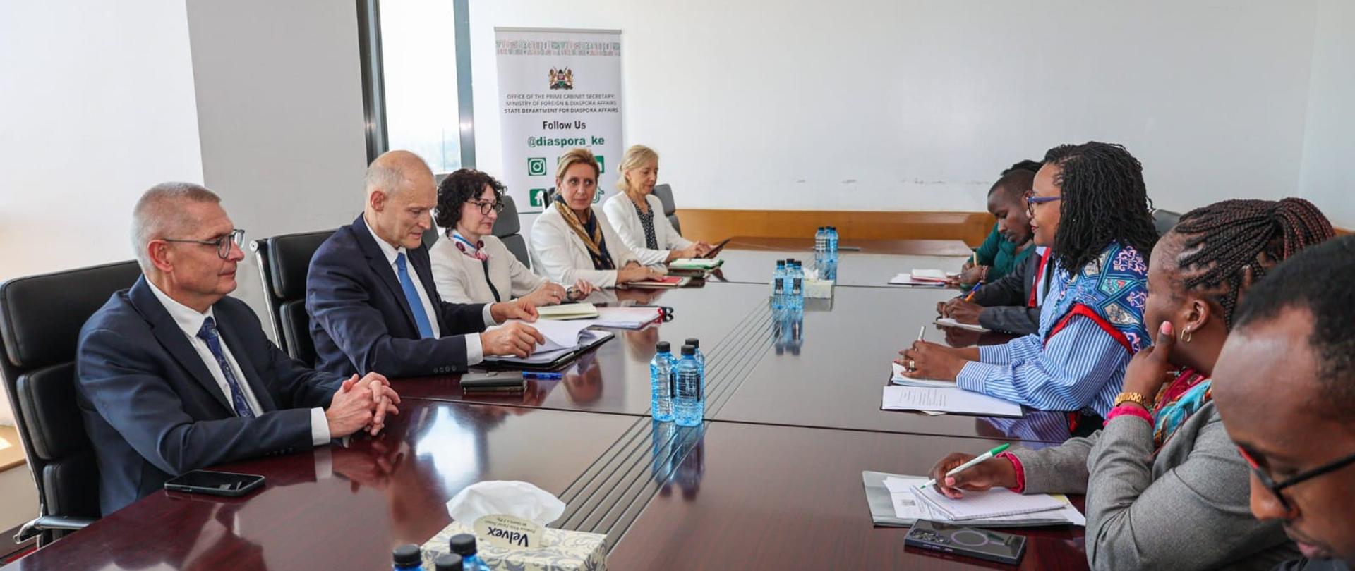 Visit of Undersecretary of State Wojciech Zajączkowski to Kenya - political consultation with PS Rosaline Njogu 