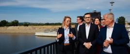 Prime Minister's visit to the construction site of the Januszkowice barrage.
