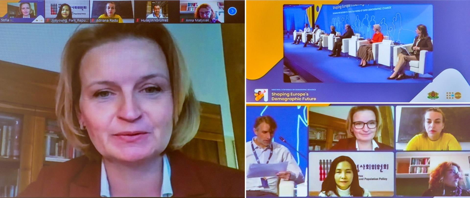 
Wyzwania w obszarze demografii - wideokonferencja w Sofii
