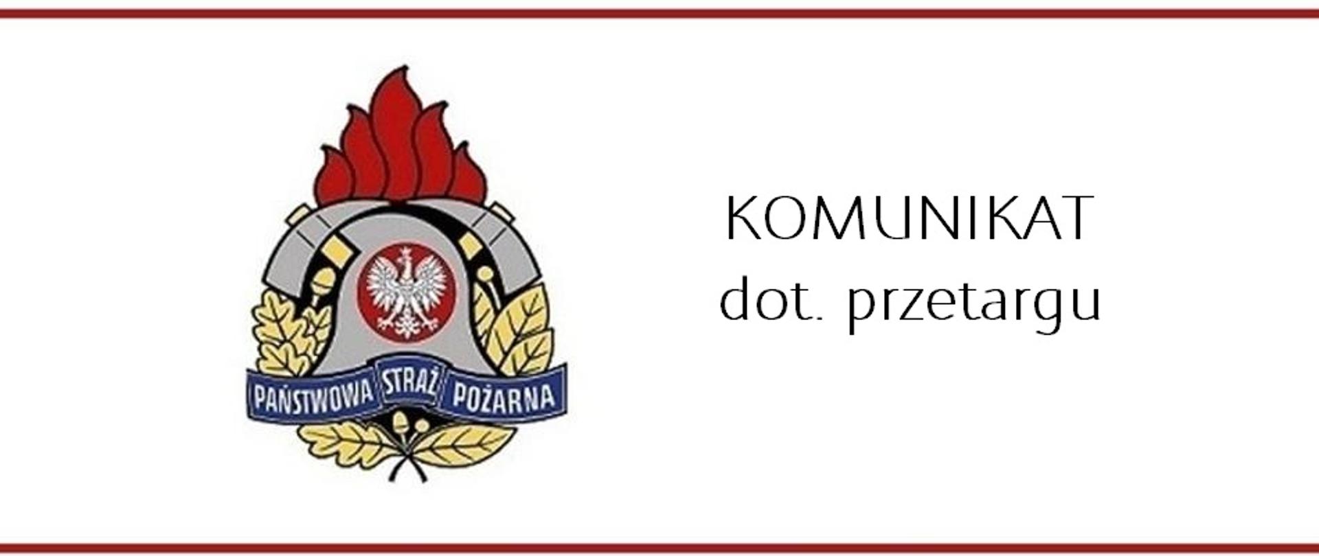 Komunikat dot. przetargu