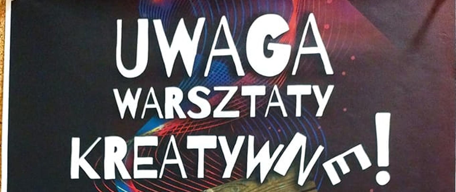 Plakat na kreatywne warsztaty fortepianowe przedstawia wizerunek Pani Barbary Drozkov 