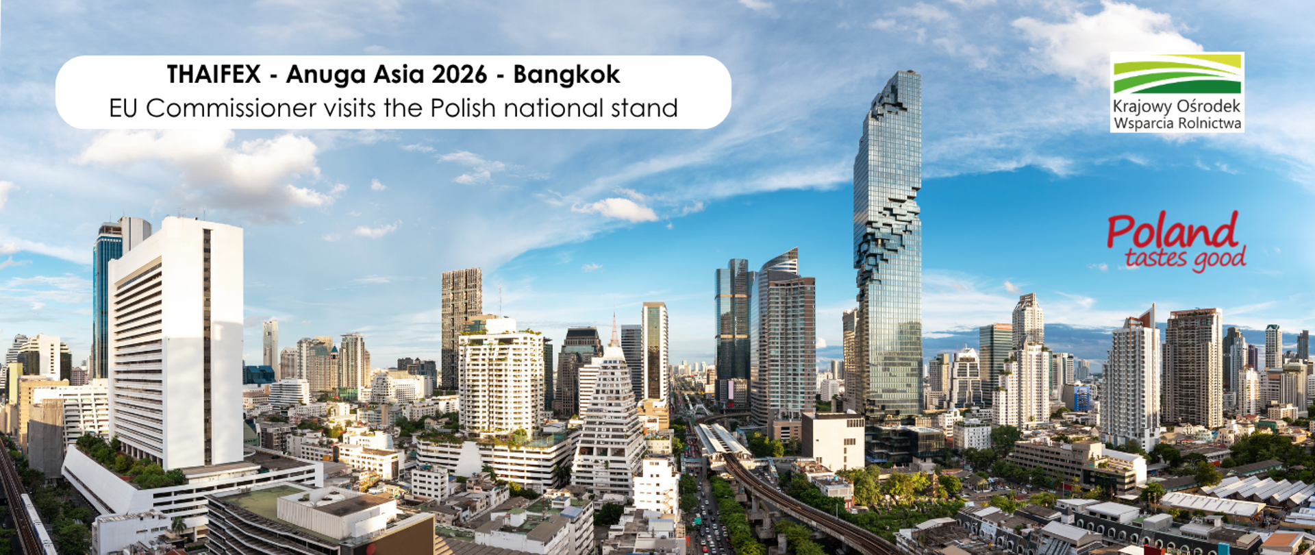 Christophe Hansen, European Commissioner for Agriculture and Food, visited the Polish national stand, Poland Tastes Good, organised by the National Support Centre for Agriculture.