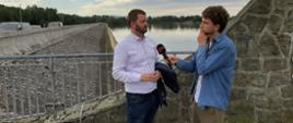 Briefing prasowy na terenie zbiornika Łąka