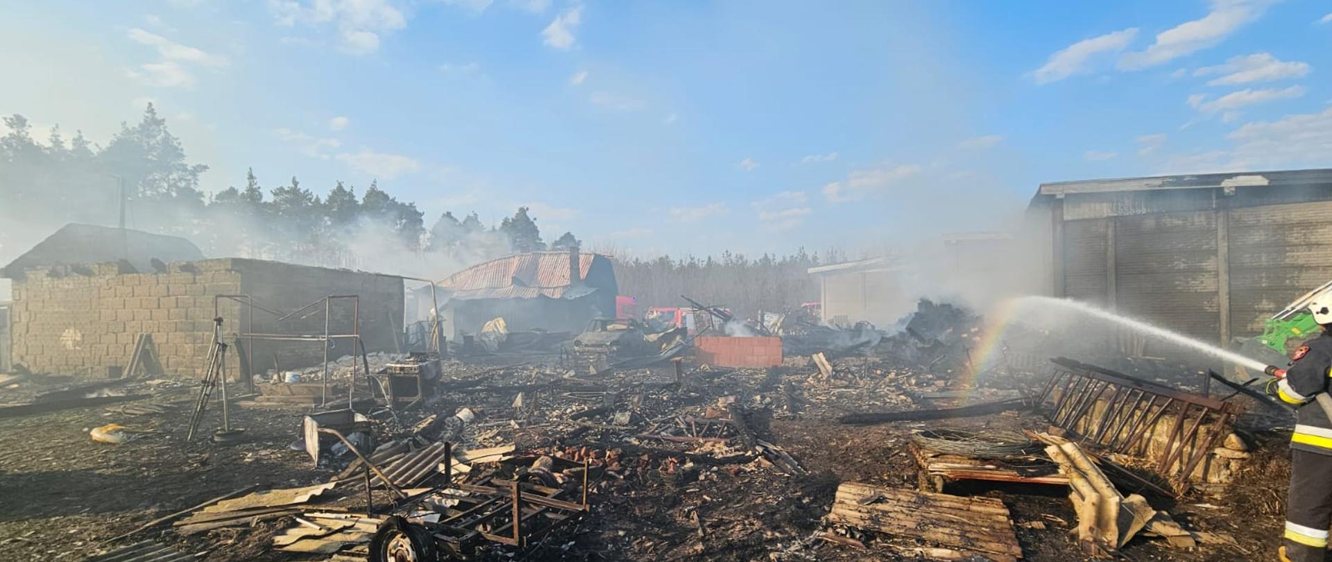 Pożar zabudowań w miejscowości Fajum [22.03.2025]