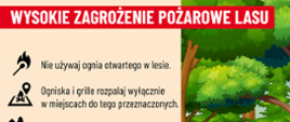 Zagrożenie pożarowe lasu