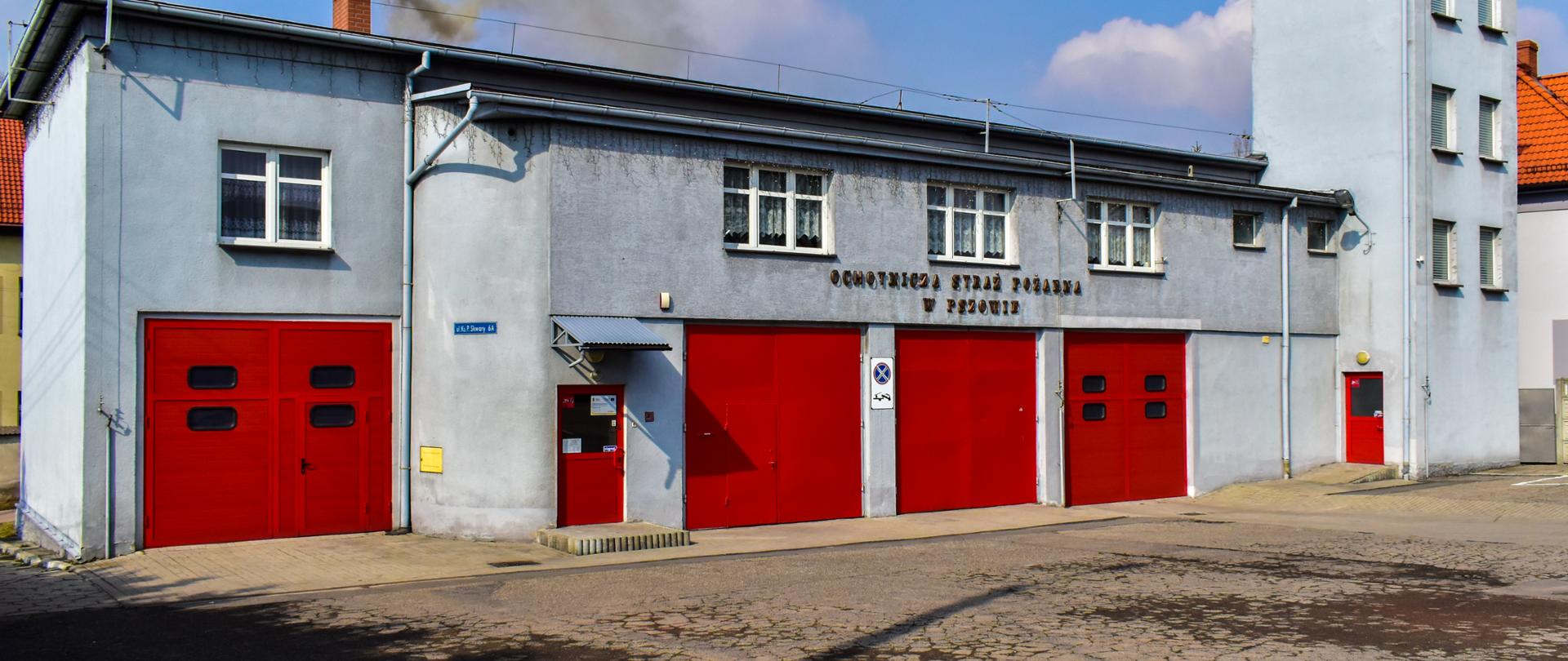 Zdjęcie prezentuje budynek jednostki OSP Pszów