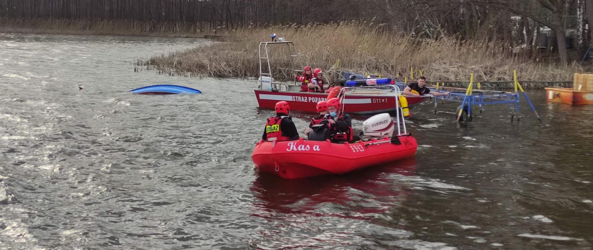 Działania z zakresu ratownictwa wodnego na jeziorze Raczyńskim