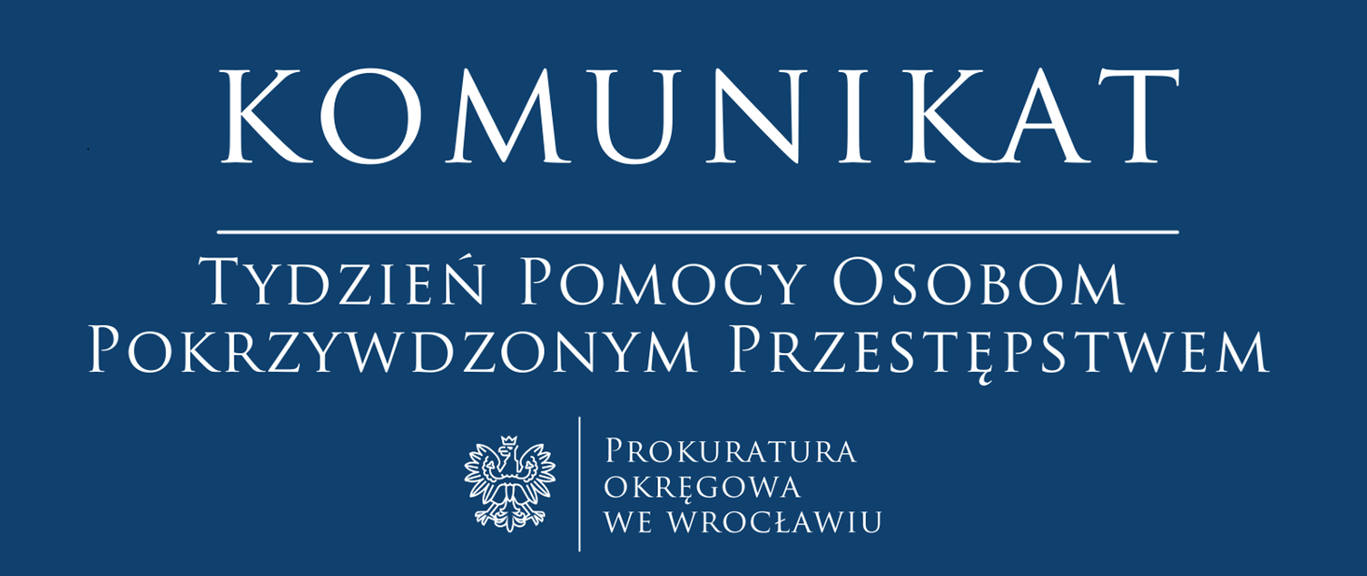 Tydzień Pomocy Osobom Pokrzywdzonym Przestępstwem
