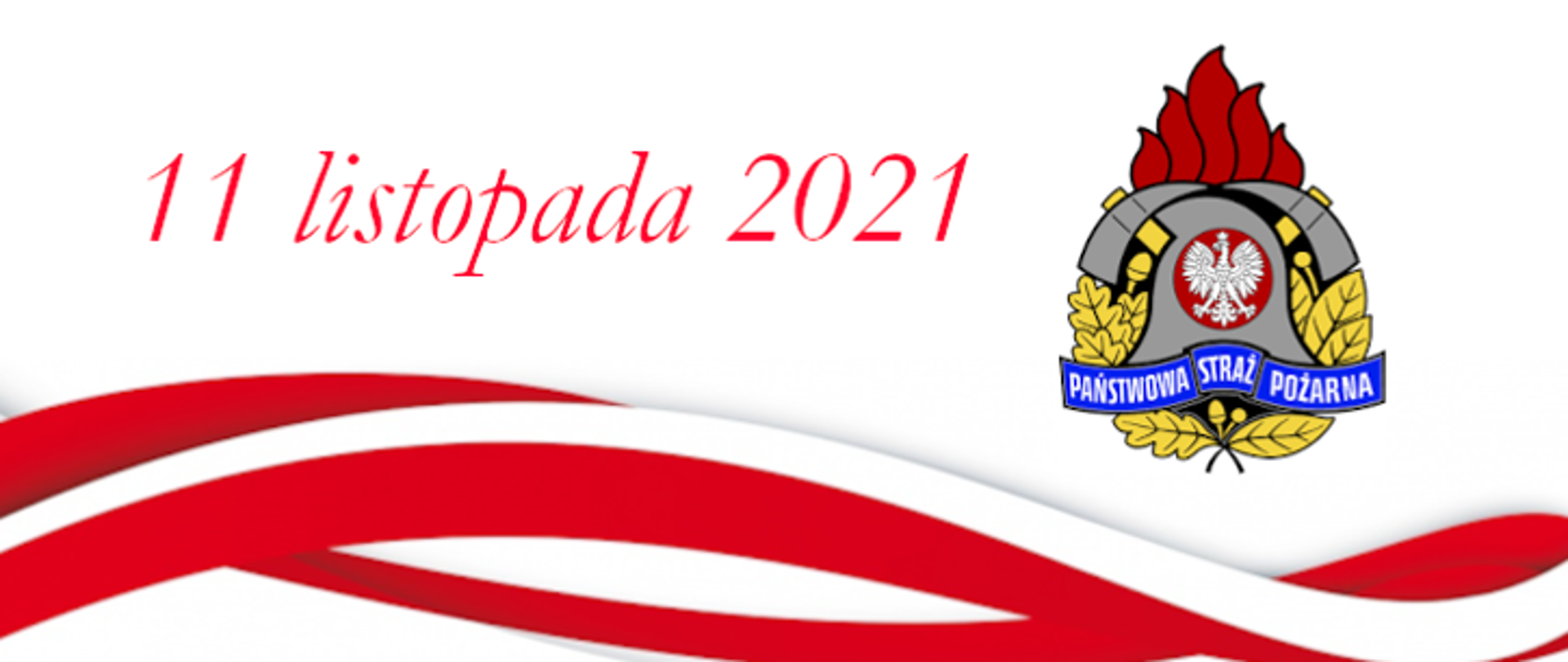 Baner utworzony na poczet listów okolicznościowych z okazji święta niepodległości.