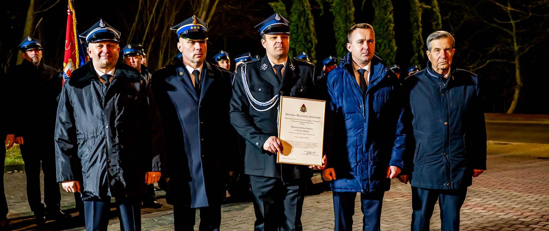 Uroczysta zbiórka związana z włączeniem OSP Tursko Małe do KSRG