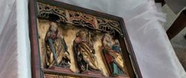 Skrzydło ołtarzowe z Ingeln, warsztat południowoniemiecki, Dolna Saksonia, ok. 1500 r., 141,5 × 82 cm, polichromia, złocenie, drewno, złoto