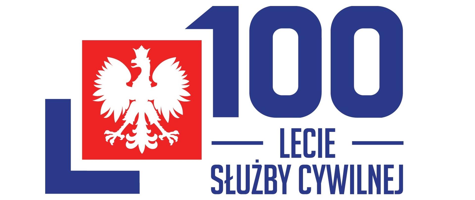 Logotyp 100 lat służby cywilnej