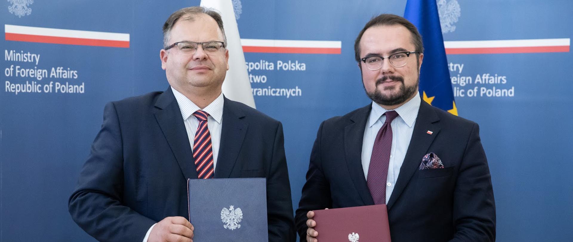 2020.09.25 Warszawa . Minister Pawel Jablonski . Podpisanie umowy pomiedzy MSZ a ULC ( Urzad Lotnictwa Cywilnego ) .Fot. Tymon Markowski / MSZ