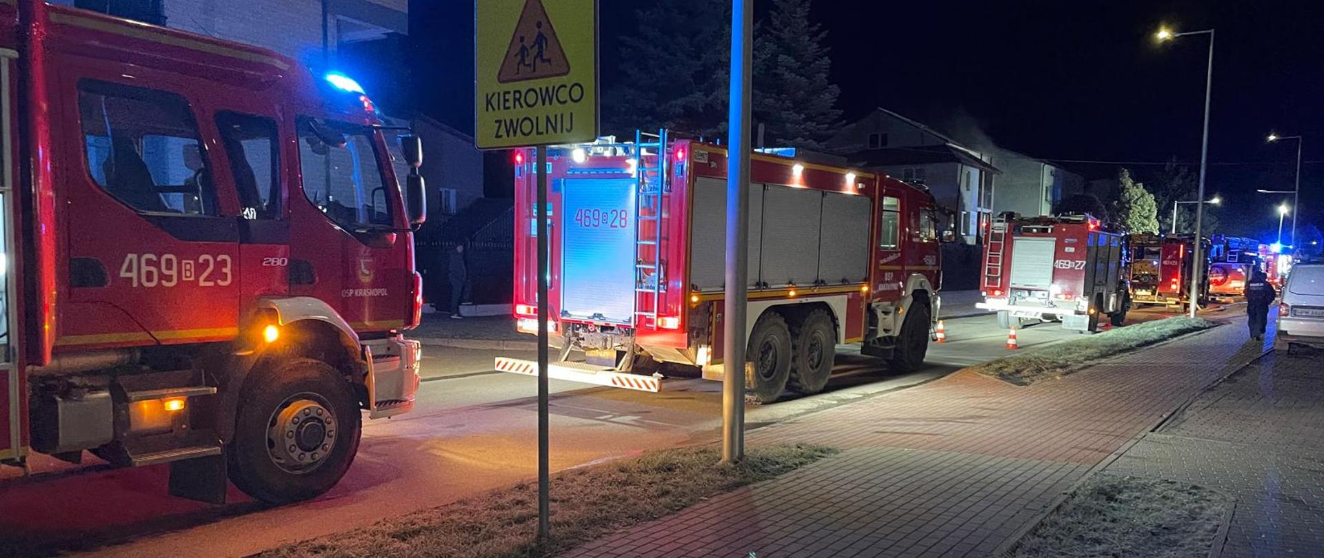 wybuch gazu na ul. Wileńskiej w Sejnach