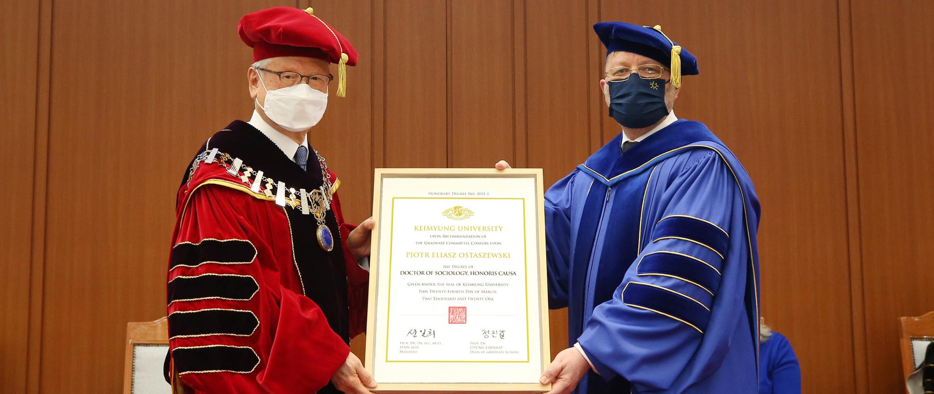 Honoris causa dla Ambasadora Piotra Ostaszewskiego