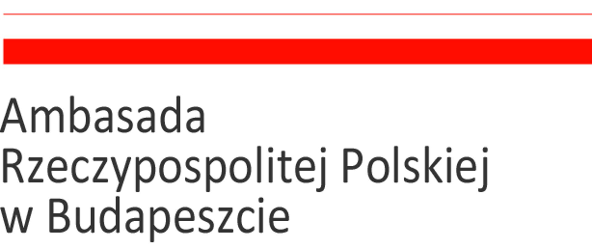 Logo Ambasady RP w Budapeszcie